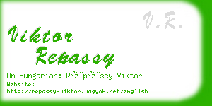 viktor repassy business card